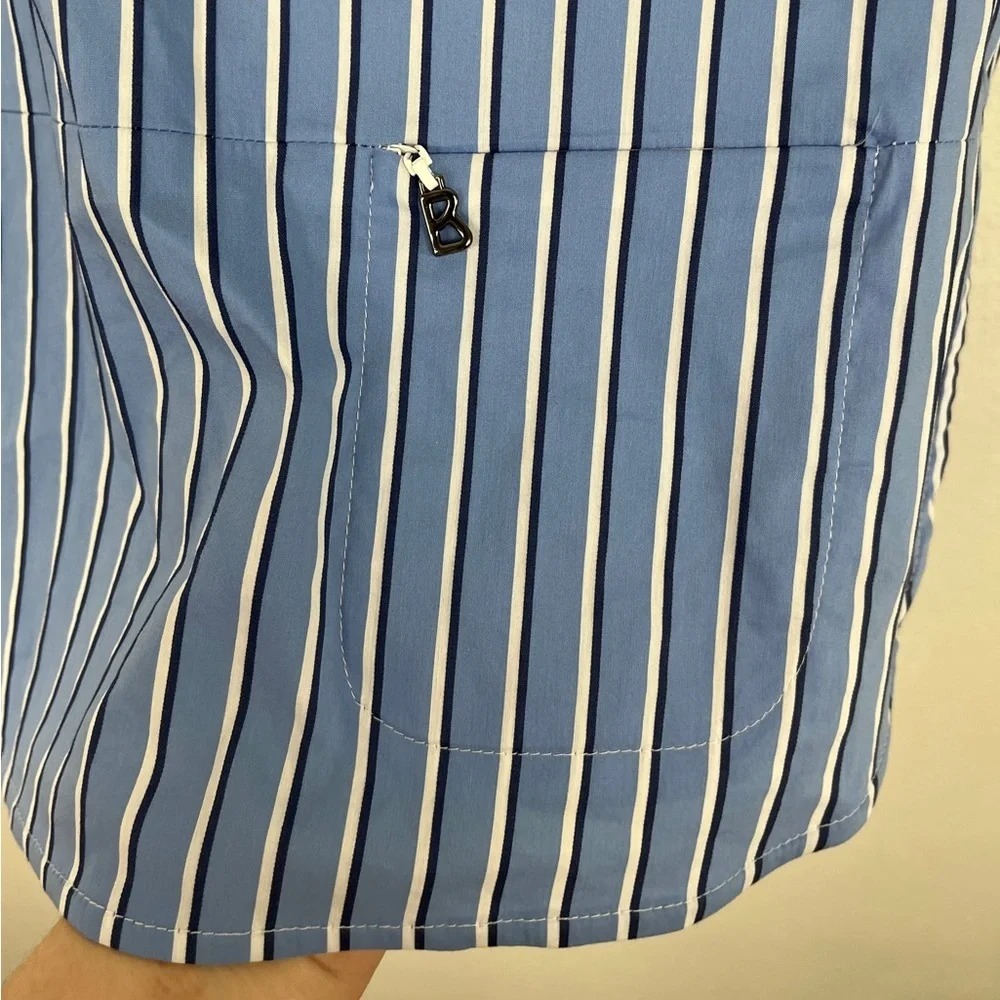 Bogner Nautical Stripe Bow Tie Back Short Sleeve Top 8